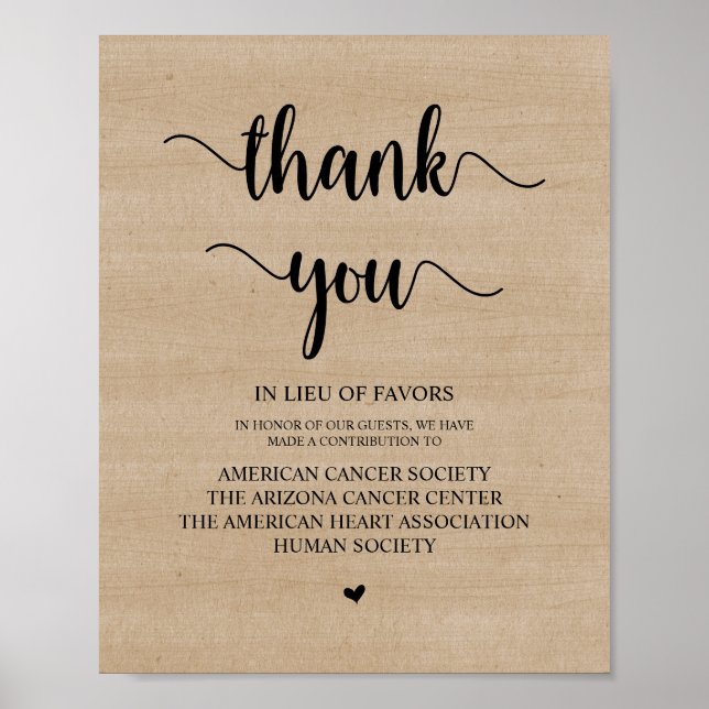 Poster Bois de ferme rustique, Don Mariage, Contribution (Devant)