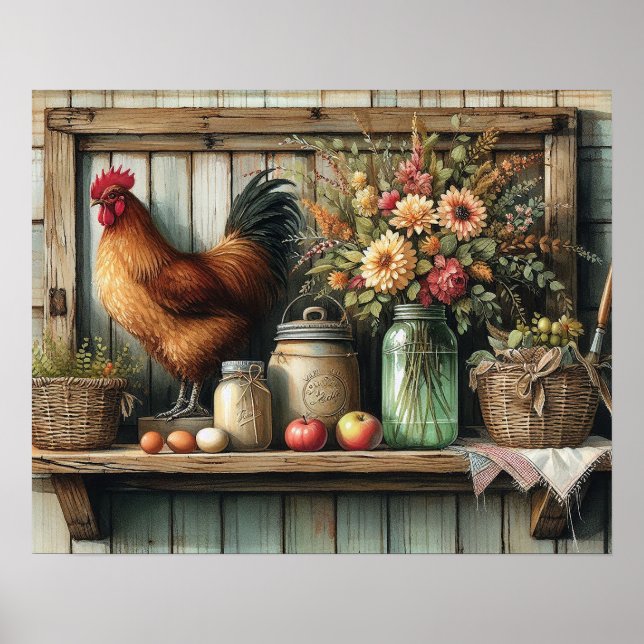 Poster Bois primitif Plateau de campagne 1 (Devant)