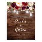 Bois rustique Bourgogne Floral Lumières Mariage