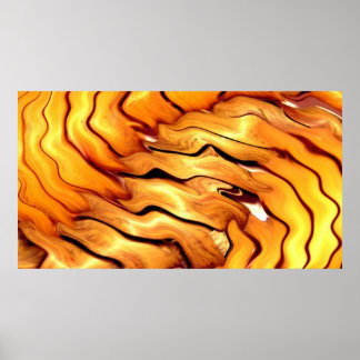 Poster Bois torse jaune