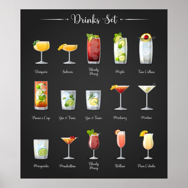 Poster Boissons (Devant)
