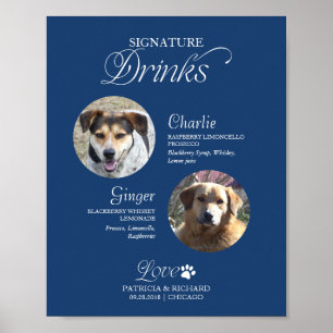Poster Boissons Signature Photo Animaux de Compagnie Pann