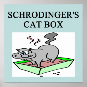 Poster boîte à chat de schrodinger
