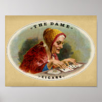 Boîte à cigares Vintage Dame