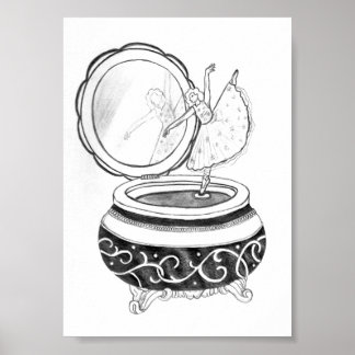 Poster Boîte à musique Ballerina
