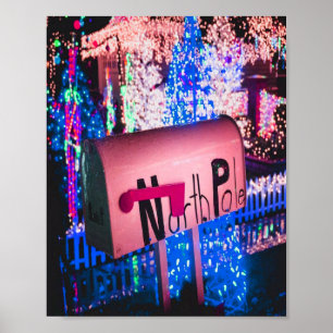 Poster Boîte aux lettres du Pôle Nord Père Noël Noël