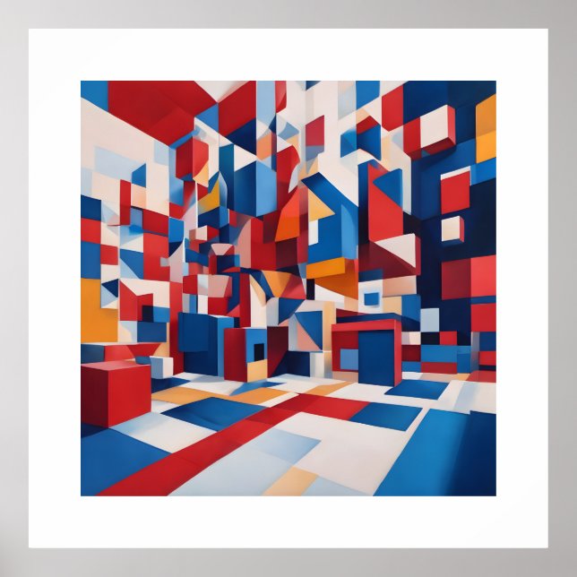 Poster Boite de Pandora Imprimantes d'art Abstraites (Devant)
