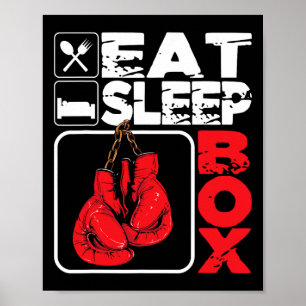 Poster Boîte de sommeil - Boxe de salle de gym Lover Boxe