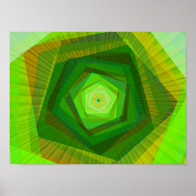 Poster Boîtes Cool Art Fractal Abstrait (Devant)