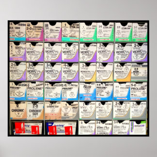 Poster Boîtes de suture