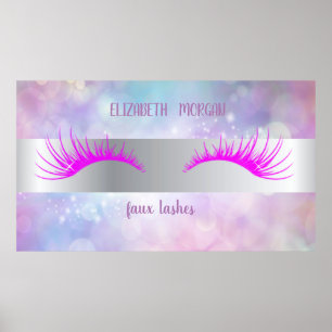 Poster Bokeh moderne, Bande, Faux Lashes