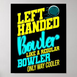 Poster Bol Bowl à gauche Byll Humour Bowling Striker
