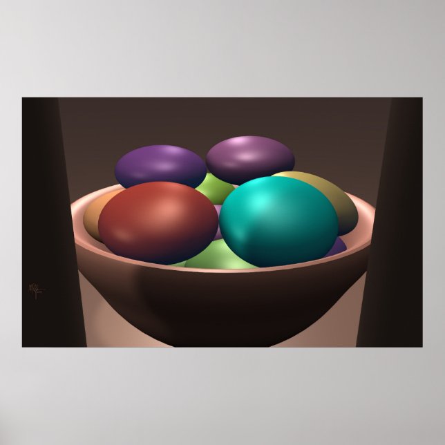 Poster Bol de couleurs (Devant)