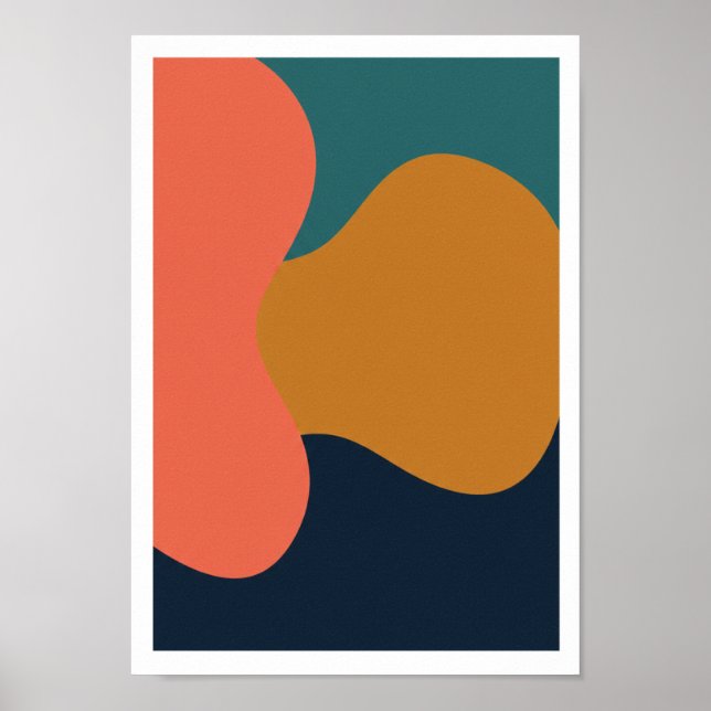 Poster Bold Abstract Color Art Print (Devant)