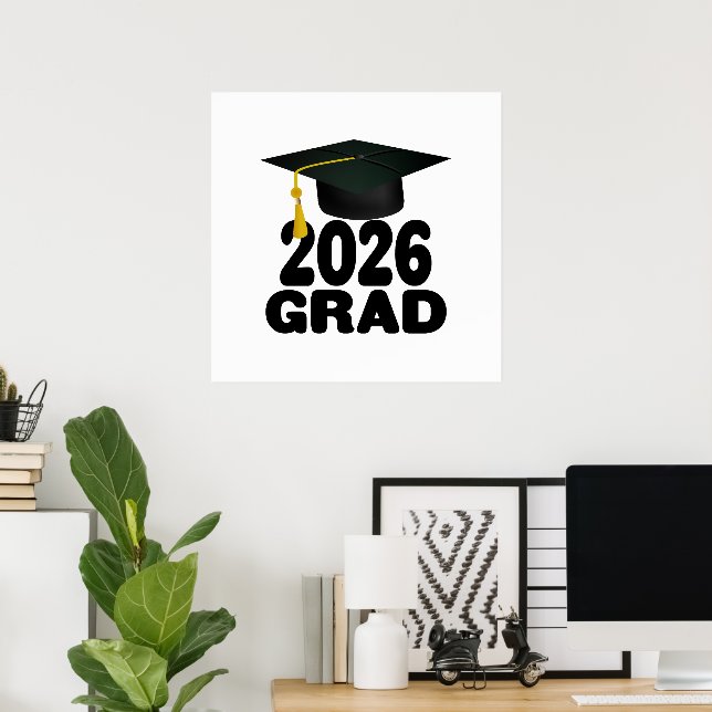 Poster Bold Class of 2026 Graduation (Bureau à domicile)