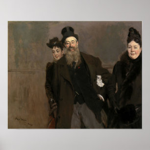 Poster Boldini - John Lewis Brown, épouse, fille 1890