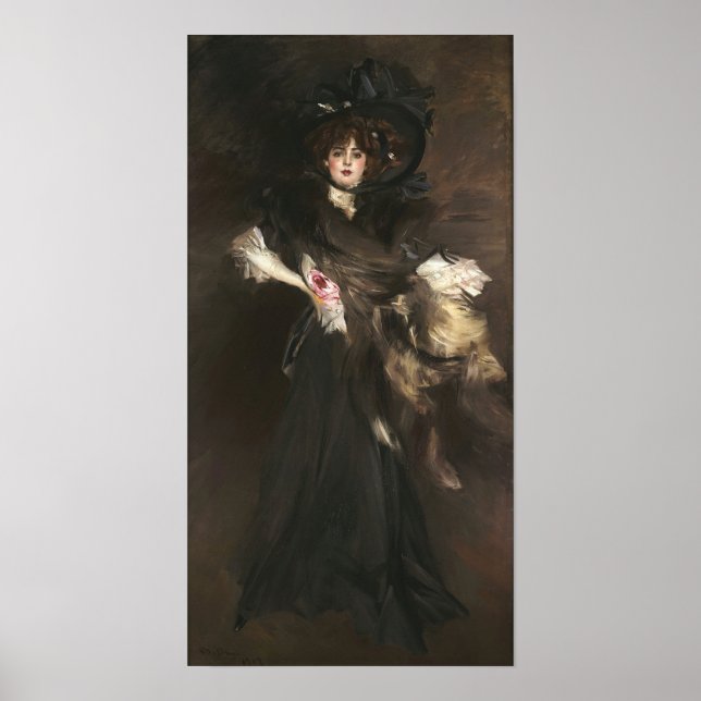 Poster Boldini - Mlle Lantelme (Devant)