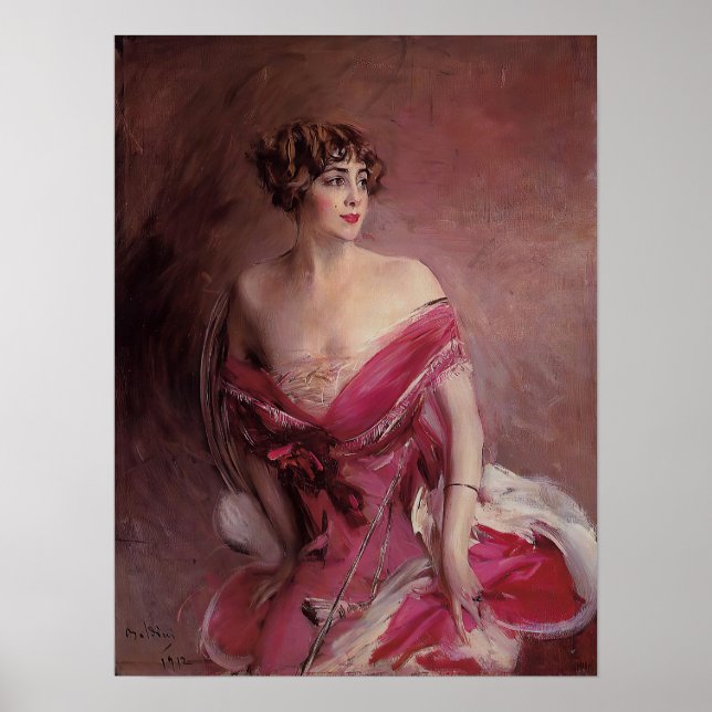 Poster Boldini - Portrait de Mlle de Gillespie 1912 (Devant)