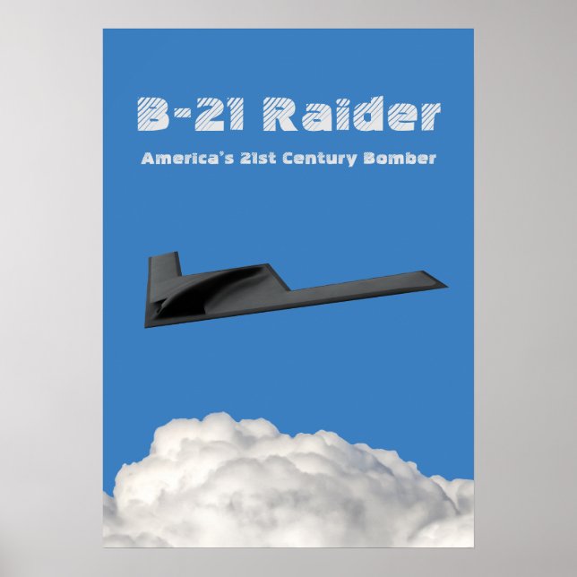 Poster Bombe furtif B-21 Raider (Devant)