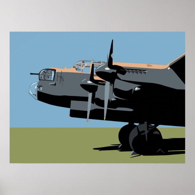 Poster Bombe Lancaster Avro (Devant)