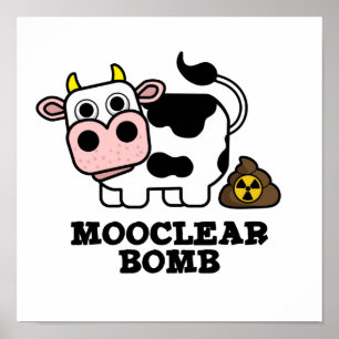Poster Bombe Mooclebre Funny Cow Pun
