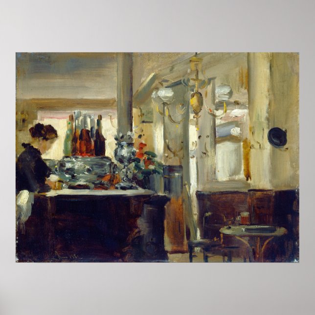 Poster Bon Bock Café - Edouard Manet Art (Devant)