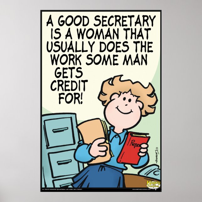 Poster Bon secrétaire (Devant)