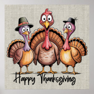Poster bon thanksgiving