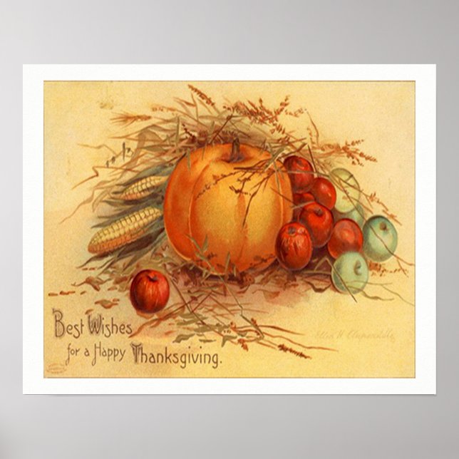 Poster Bon thanksgiving ! v.2 (Devant)