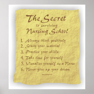Poster BonafideNurse_-_Secret_to_Surviving_Nursing_School