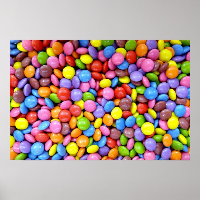 Poster Bonbons colorés (Devant)