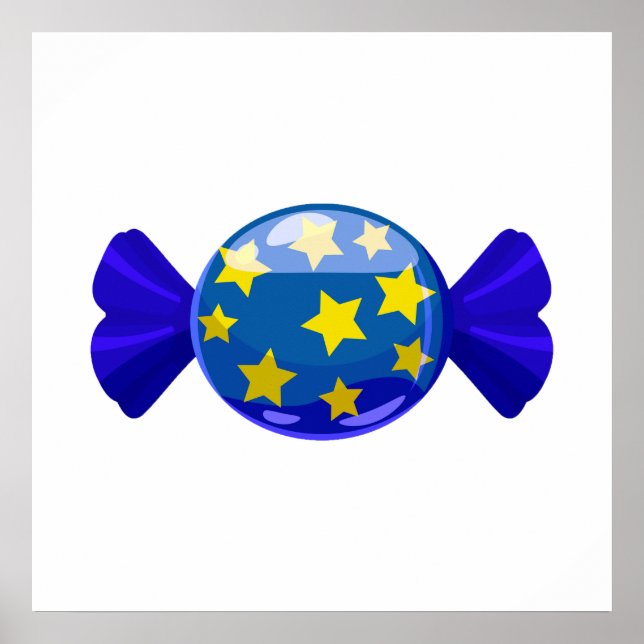 Poster Bonbons colorés (Devant)