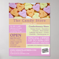 Bonbons de coeur, fournitures de confiserie Public