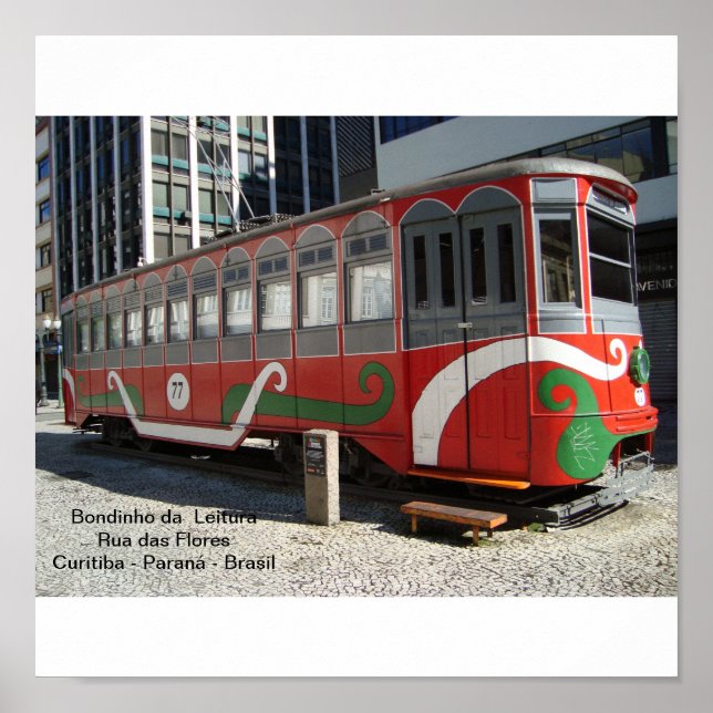 Poster Bondinho da Leitura - Curitiba (Devant)