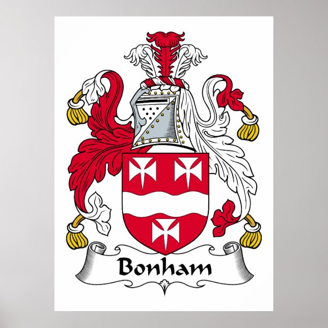 Poster Bonham Family Crest (Devant)