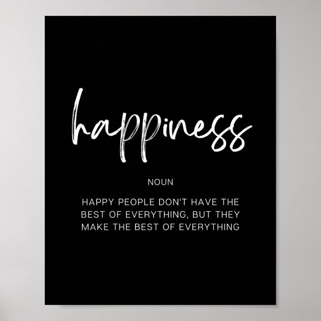 Poster Bonheur (Devant)