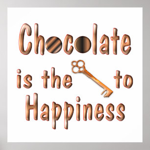 Poster Bonheur de chocolat