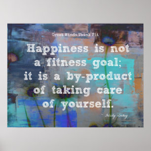 Poster Bonheur et condition physique !