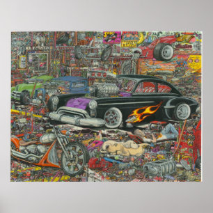 Poster Bonheur mal organisé