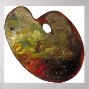 Poster Bonheur - Palette de l'artiste