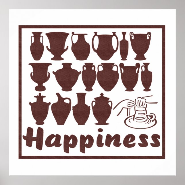 Poster Bonheur : Poterie (Devant)