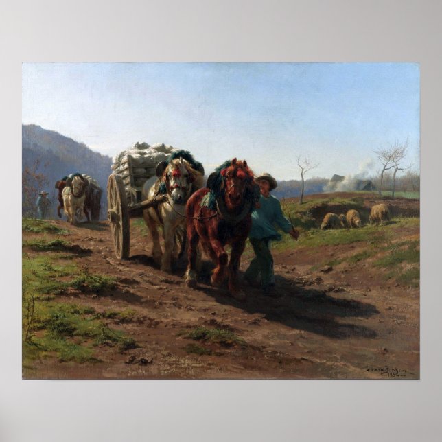 Poster Bonheur - Retour des champs (Devant)