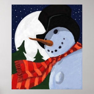 POSTER BONHOMME DE NEIGE