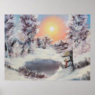 Poster Bonhomme de neige en ligne