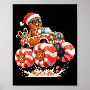 Poster Bonhomme en pain d'épices de Noël de Monster Truck
