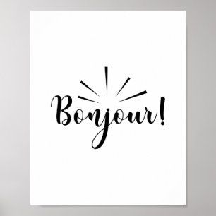 Poster Bonjour