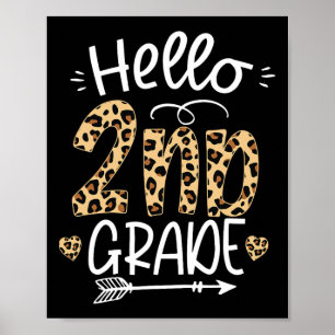 Poster Bonjour 2e année Leopard Étudiants Leopard Retour