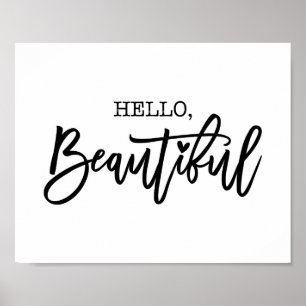 Poster Bonjour belle