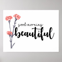 Bonjour belle avec oeillets