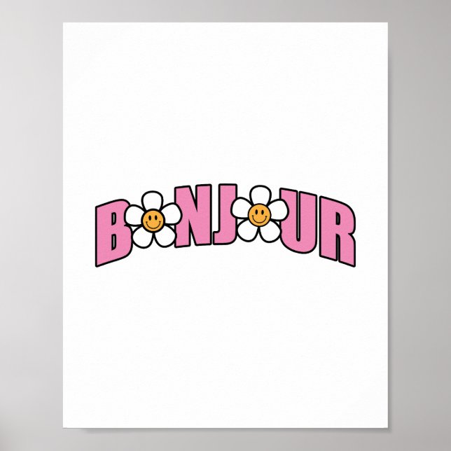 Poster Bonjour, Bonjour, Bonjour En Français (Devant)